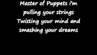 Metallica - Master of Puppets lyrics