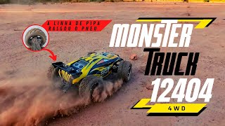 TESTEI O MELHOR CARRINHO DE CONTROLE REMOTO RC MOSTER TRUCK 4WD 12404 4X4 OFF ROAD ELÉTRICO WLTOYS