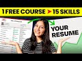 BOOST Your Resume 📈 FREE Course + Certificate for Freshers