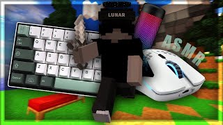 Thocky Keyboard + Mouse Sounds ASMR (Handcam) | Sweaty Hypixel Bedwars