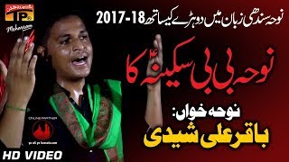 Babay Ke Hai Saqeena - Bakhtiar Ali Sheedi - 2017-18 Noha - TP Muharram