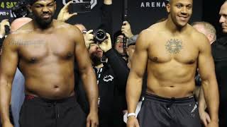 UFC285 Final pre fight face-off: Jon Jones vs. Ciryl Gane