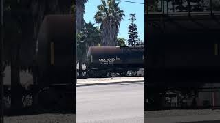 BNSF 196 leads the local to the Alcoa Yard and El Segundo Yard after passing Sepulveda Blvd