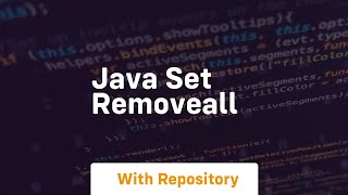 java set removeall