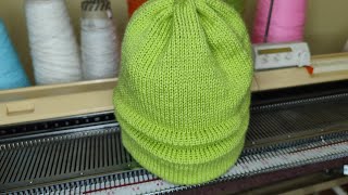 CURSO DE TEJIDOS A MAQUINA: Nº 90 GORRO CON CANALES