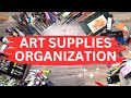 Organizing My ART SUPPLIES 🎨 Art Studio Tour ✨… I have a problem 👀