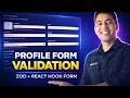 Zod Validation in React Hook Form | Profile Form Validation Next.js TS