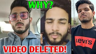 Why CarryMinati "YouTube Vs Tik Tok: The End" Video DELETED?! | Lakshay Chaudhary, Elvish Yadav |