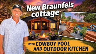Downtown New Braunfels Home Tour | Cowboy Pool & Outdoor Kitchen