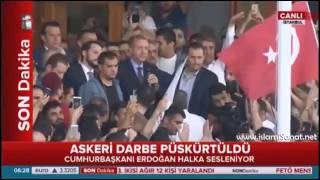 Darbe Girişimi Püskürtüldü / Recep Tayyip Erdoğan Tarihi Sabah Konuşması 16 Temmuz / İhanet Önlendi