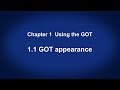 1.1 GOT appearances － Using the GOT〈Your First GOT (2/14)〉