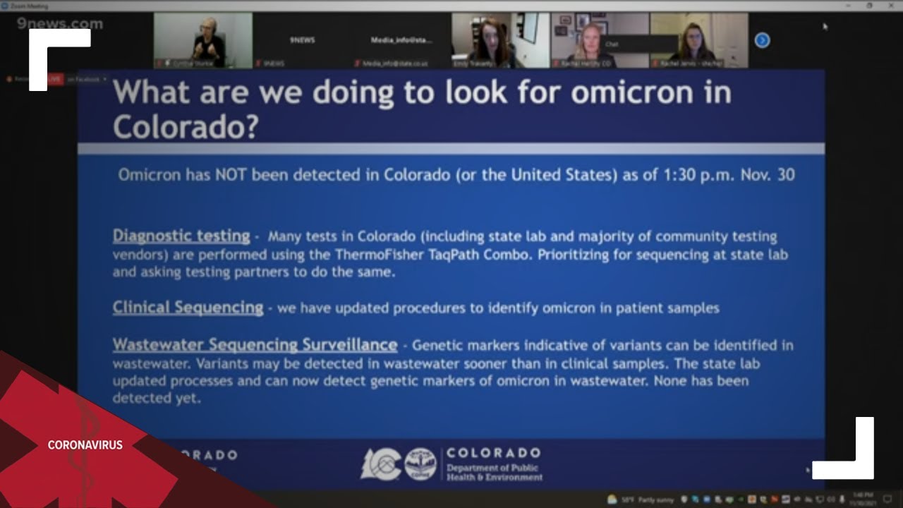 Colorado Health Officials Discuss Monitoring For Omicron Variant - YouTube