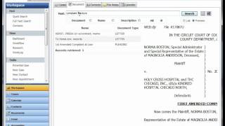 Using Full-Text Search in Longbow Legal Software
