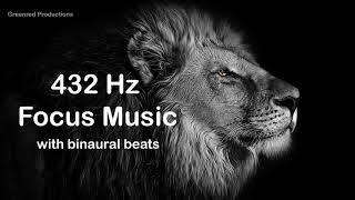 Deep Focus Music with 432 Hz Tuning and Binaural Beats for Concentration - Study Music