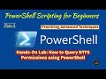 Module 12-Hands-On Lab 1.4: How to Query the NTFS Permissions using PowerShell Command