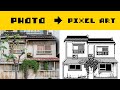 Recreating a Photo as Pixel Art (1-Bit Timelapse)