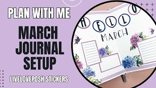 Plan With Me | March Journal Setup