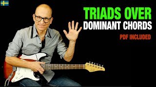 Dominant Chords Triads Trick - use major triads over 7th chords!