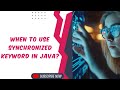 thread synchronization in java| synchronized keyword with example #javainterviewquestion #javacoding