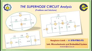 Supernode Circuit Analysis (Analisa supernode pada rangkaian listrik DC)