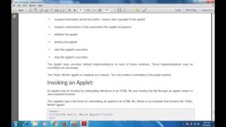 Chapter-34 Java Applet Basics (Even Handling)
