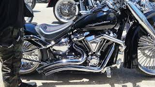 Black Supercharged Harley Davidson Breakout