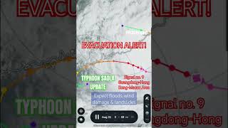 TYPHOON SAOLA UPDATE| 01 SEPT 2023| 11 am (HKT)| Signal no. 9 #weather #typhoon #supertyphoon