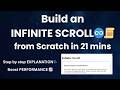 Build Infinite Scroll in React from Scratch | Intersection Observer + Real API ♾️📜 #infinitescroll