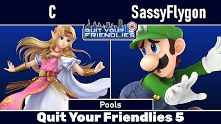 QYF5 | C (Zelda) vs SassyFlygon (Luigi) | Pools | SSBU Smash Ultimate