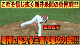 これぞ新井采配！栗林良吏が見事クリーンナップを三者凡退に抑え10連勝へ導くハイライト！#広島#カープ#東京#ヤクルト#スワローズ#ハイライト#ダイジェスト