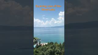 Stunning view of the Ohrid Lake in Ohrid, Macedonia