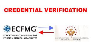 HOW TO COMPLETE CREDENTIAL VERIFICATION FOR THE USMLE AND MCC LICENSING EXAMS AS IMGs #ECFMG #MCC