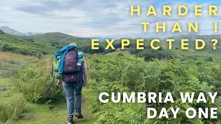 Cumbria Way Day One | A STRUGGLE hiking from Ulverston to Coniston 🥲