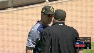 Craig Counsell gets ejected for telling the home plate ump to watch the game, a breakdown