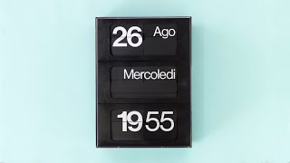 Dator 60 Flip Clock and Perpetual Calendar Solari Lineadesign (Italy)