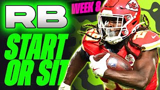 🔥 WEEK 8 RB MUST Start/Sit Analysis! 🚀 | 2024 Fantasy Football Advice