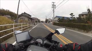 倍速ツーリング動画 知多広域農道　師崎から 2014年2月 Ninja250R