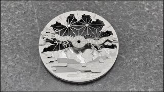 Amazing clock face and hands made by wire cut EDM machine