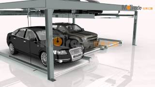 2 Floor Automated Hydraulic Puzzle Parking System