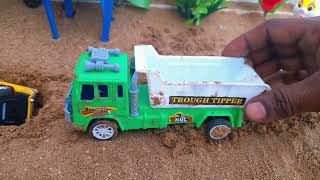 Gadi Wala cartoon vehicles helicopter ka toy monster trucks bulldozer cars dinosaur Juhu kid's