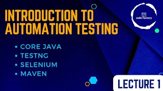 Automation testing tutotials Part 1 for beiginners with JAVA and selenium.