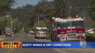 Red Flag Warning: Crews Stand By In Santa Cruz Mountains As Winds Whip Up