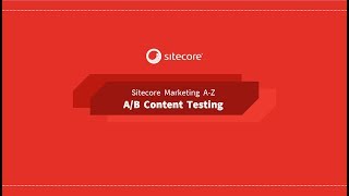 Setup a basic content test in Sitecore 9