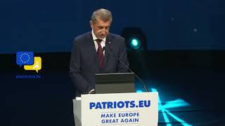 Andrej Babiš Unveils EU Vision at Patriots for Europe Summit | A Fight for Sovereignty \u0026 Prosperity!