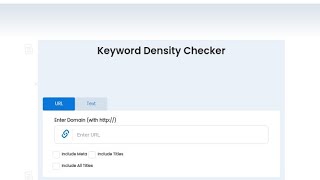 How to create Keyword Density Checker Tool website