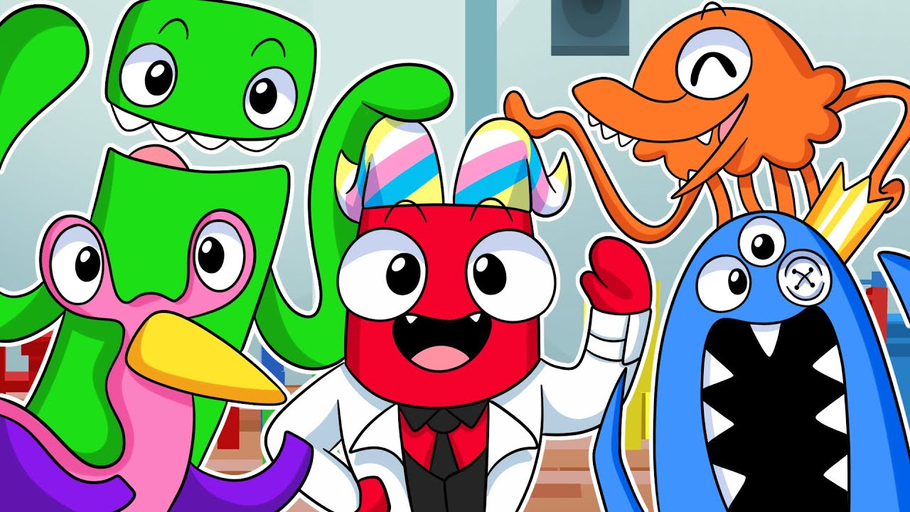 Garten Of Banban But They Re Rainbow Friends Animation Youtube