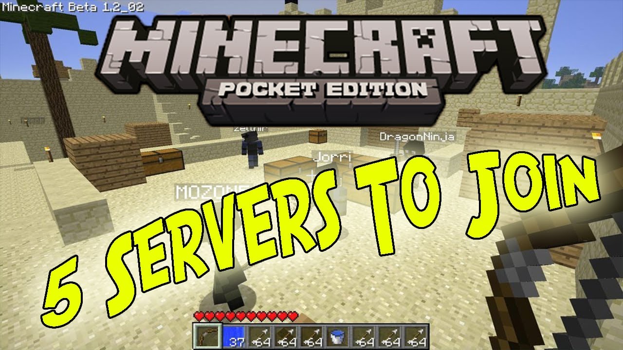 5 BEST Minecraft PE 0.7.5+ [Pocket Edition] Servers To Join! - YouTube