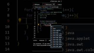 #Hollow rectangle pattern in java #java #coding #code #javaclass
