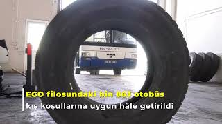 Güvenli ve konforlu ulaşım için 🚍1863 EGO otobüsünü kış koşullarına hazır hâle getirdik.