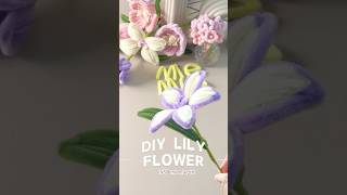 DIY Two-Tone Lily for Galentine’s Day | Easy Handmade Pipe Cleaner Flower Gif